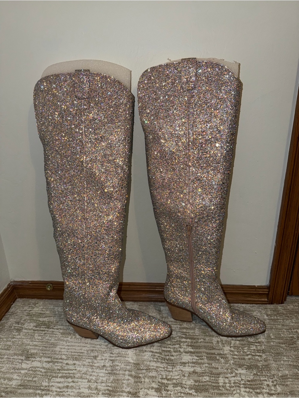 Betsy Johnson Rhinestone Boots